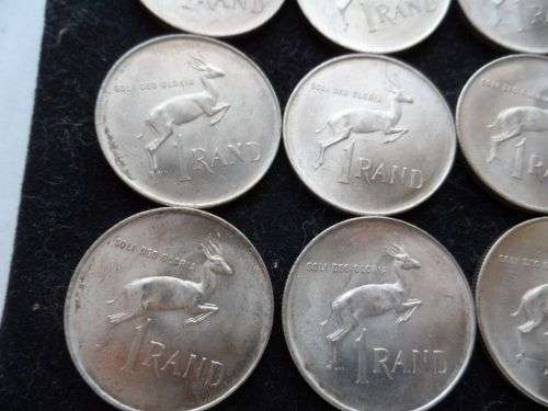 1966 Silver One Rand coins. 16 avaliable. R140 each.