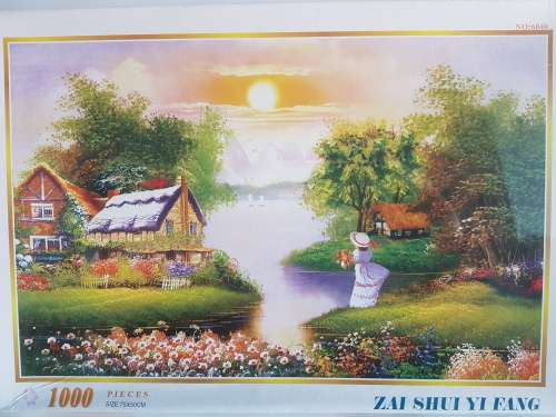 Jigsaw Puzzle: Zai Shui Yi Fang:1000 piece