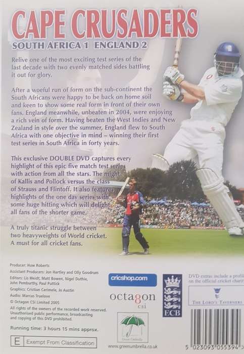 Cape Crusaders - Englands first Test Series Victory in South Africa for 40-Years (Double DVD)