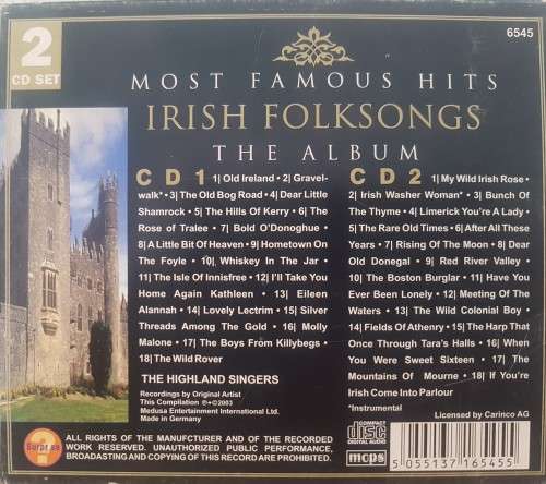 Irish Folksongs - The Album (2 CD Box Set)