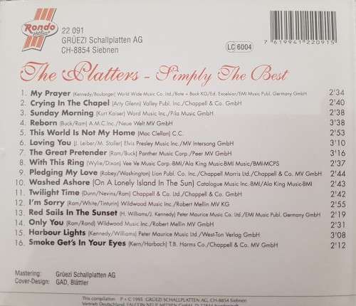 The Platters - Simply the best