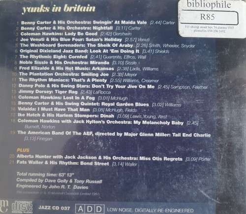 Jazz Greats - Yanks in Britain