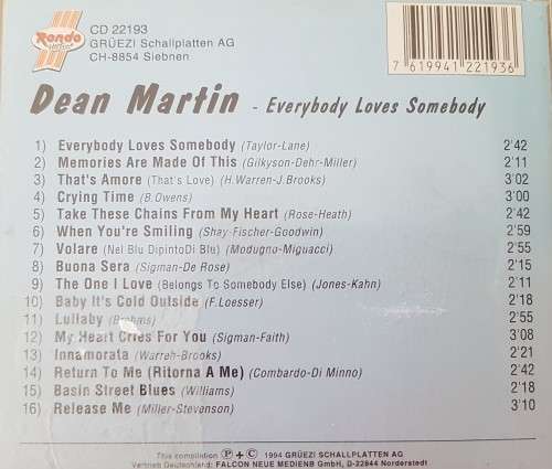 Dean martin - Everybody loves somebody