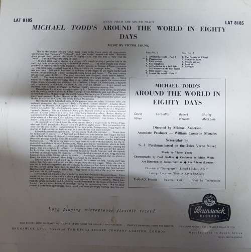 Vinyl Record: Michael Todd`s - Around the world in 80 days