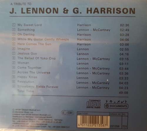 John Lennon and George Harrison - A Tribute to