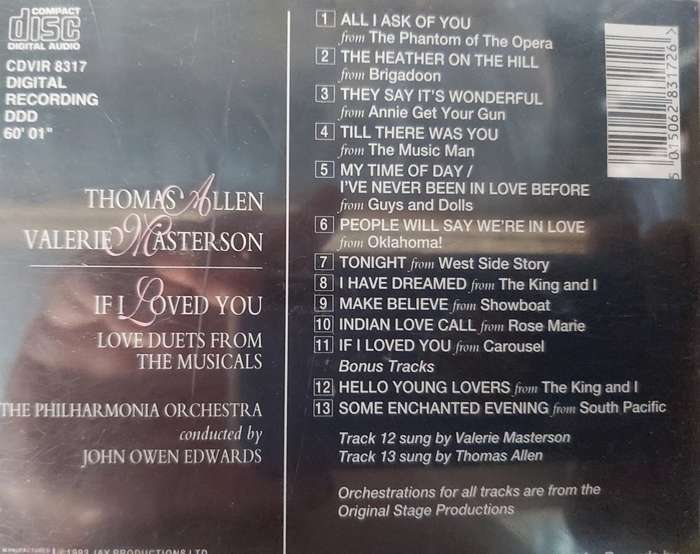 Thomas Allen & Valerie Masterson - If I Love you