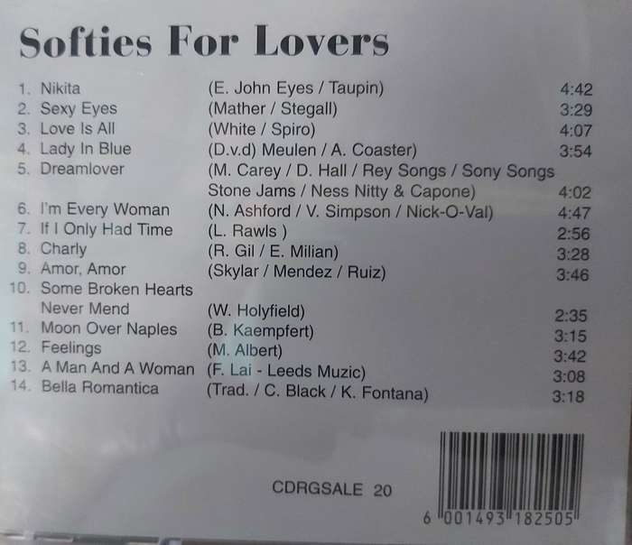 Softies for Lovers - Various Artist
