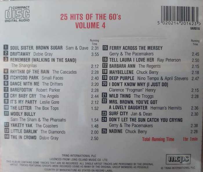 Hits of the Sixties  - Volume 4
