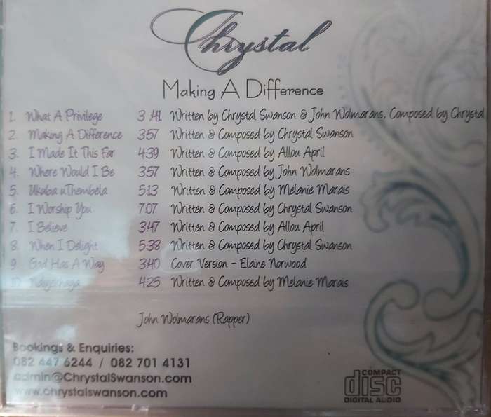 Chrystal - Making a difference  (NEW)