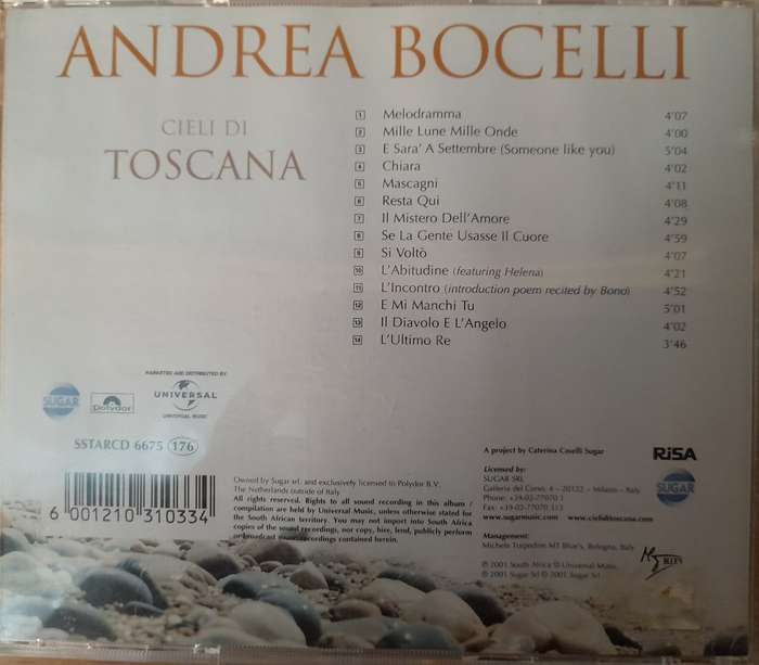 Andrea Bocelli - Cieli Di Toscana