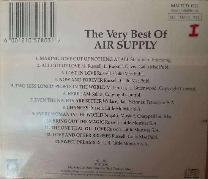 Air Supply - The very best of