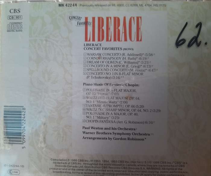 Liberace - Concert favourites