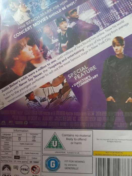 DVD: Justin Bieber - Never say never