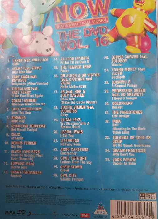 DVD: NOW Thats wht we call music - Vol.16