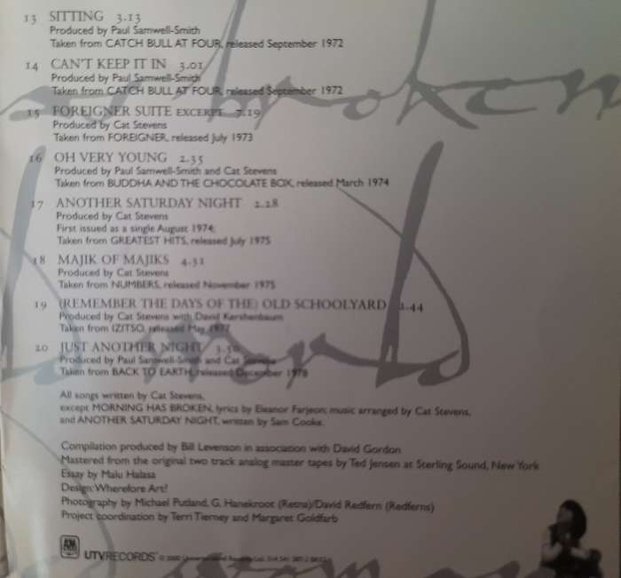 Cat Stevens - The very best of (No Back Sleeve)