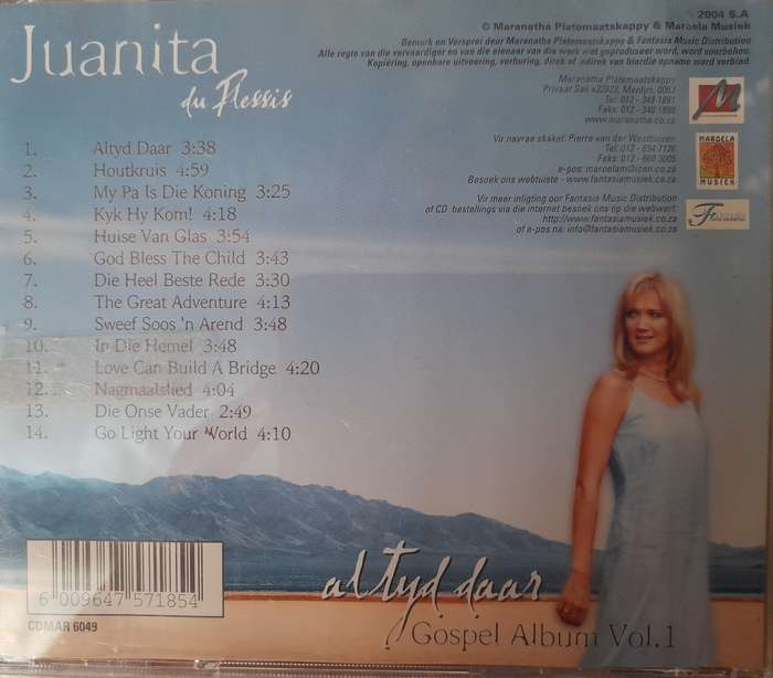 Juanita Du Plessis - Altyd daar Gospel Album Vol.1