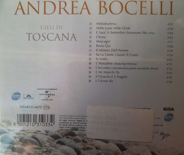 Andrea Bocelli - Cieli Di Toscana