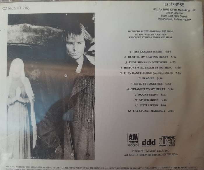 Sting - `nothing like the sun`