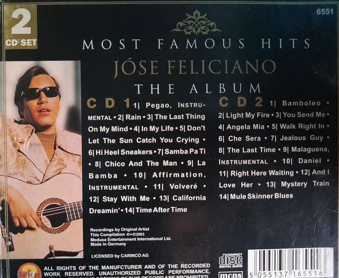 Jose Feliciano - The Album (2 CD Set)