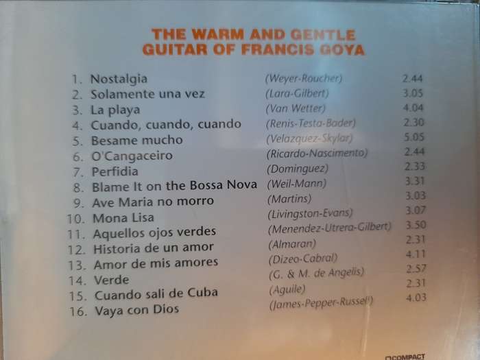 Francis Goya - The warm and gentle guitar of