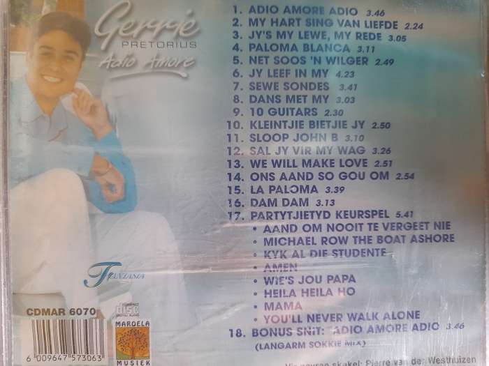 Gerrie Pretorius - Adio Amore