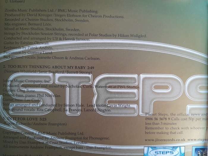 Steps - Its the way you make me feel (Single)