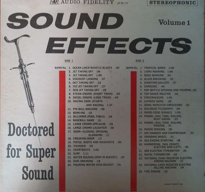 Vinyl: Sound Effects - Volume 1