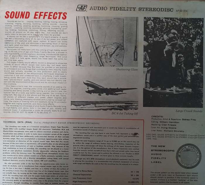 Vinyl: Sound Effects - Volume 1