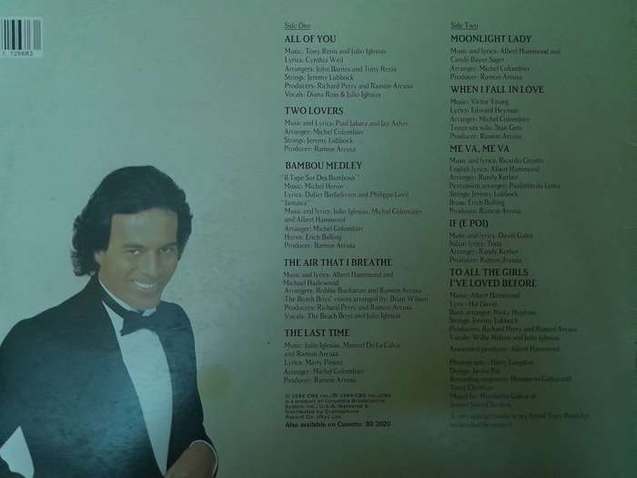 Vinyl: Julio Iglesias - 1100 Bel Air Place
