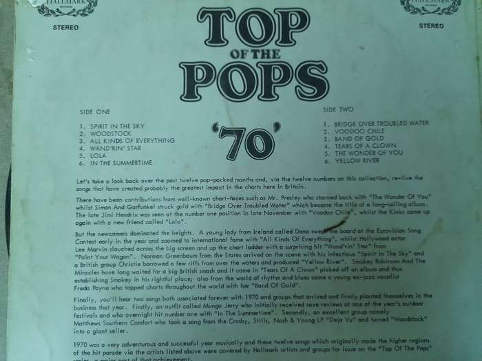 Vinyl: The Best Top of the Pops `70