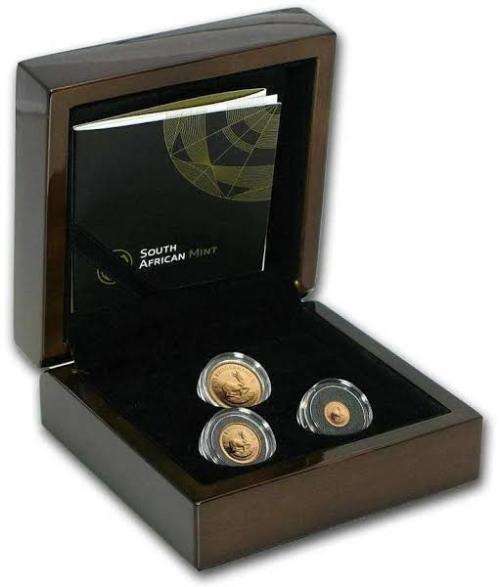 2017 Krugerrand Fractional 3 Coin Set.