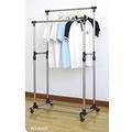 Stain Steel Double Rail For Clothes