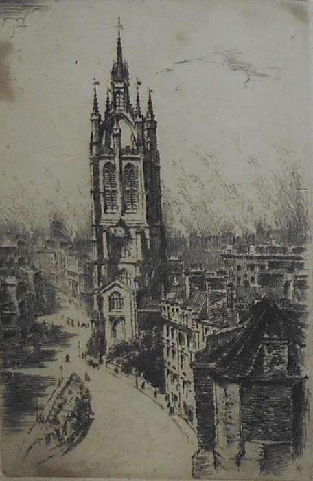 A VIEW OF A CHURCH - George Huardel-Bly