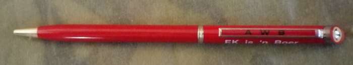 Rare AWB Pen "Ek is 'n Boer, try my!"