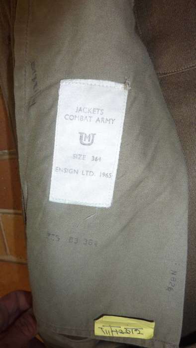 9) 1965 COMBAT UNIFORM-BUNNY JACKET & TROUSER-1966-GOOD CONDITION-SMALL-LOW START!