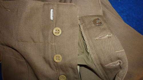 9) 1965 COMBAT UNIFORM-BUNNY JACKET & TROUSER-1966-GOOD CONDITION-SMALL-LOW START!