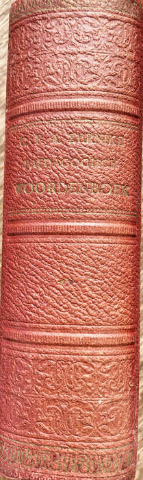 1905 PAEDAGOGISH WOORDENBOEK BY C F A ZERNIKE FIRST EDITION