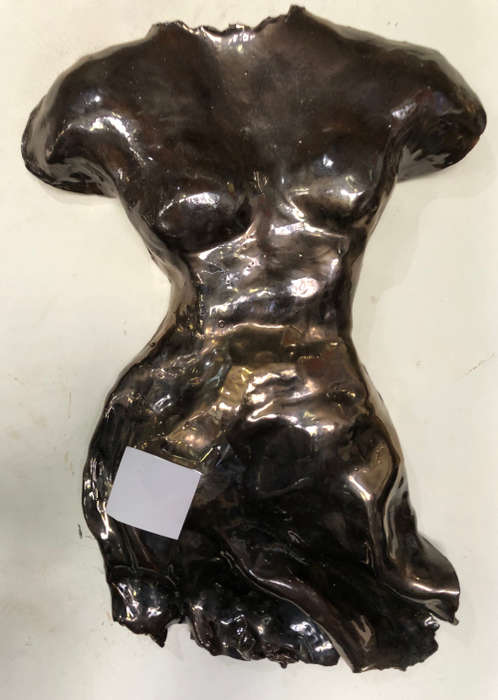 NUDE CERAMIC WALL MOUNTED TORSO