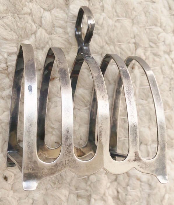 SILVER TOAST RACK HALL MARKED