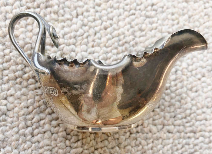 SILVER CREAMER HALLMARKED 1900