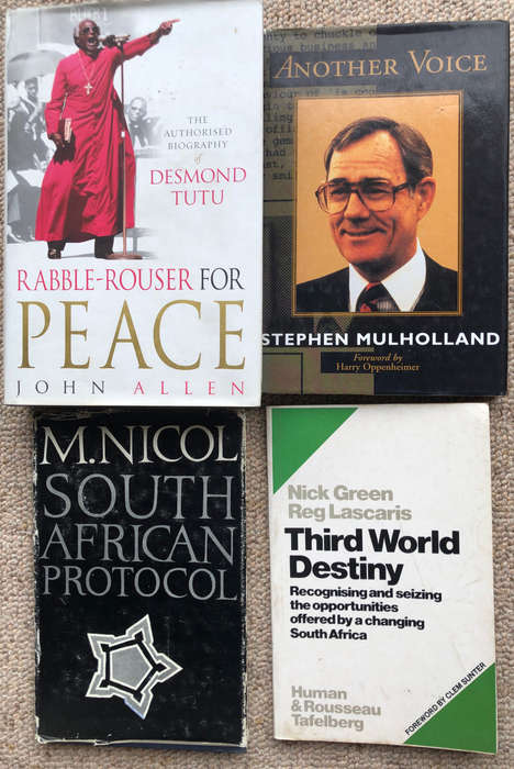 PEACE BY JOHN ALLEN, ANOTHER VOICE BY STEPHEN MULHOLLAND AND TWO OTHER BOOKS