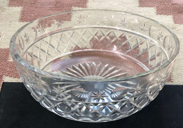 CRYSTAL BOWL LARGE HEAVY