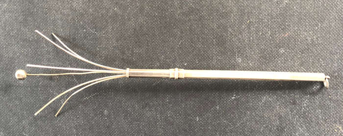 SILVER SWIZZLE STICK HALLMARKED 1947