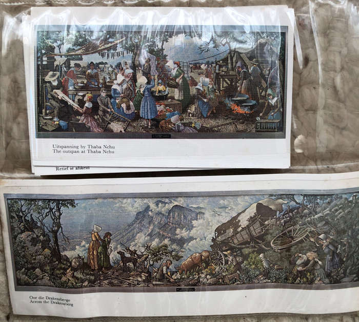 VOORTREKKER TAPESTRY POST CARDS SET OF 15