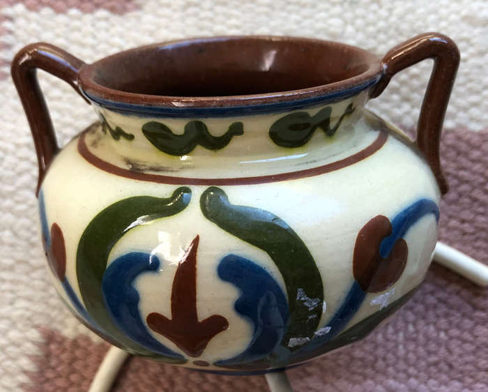 MOTTO WARE TWO HANDLED BOWL
