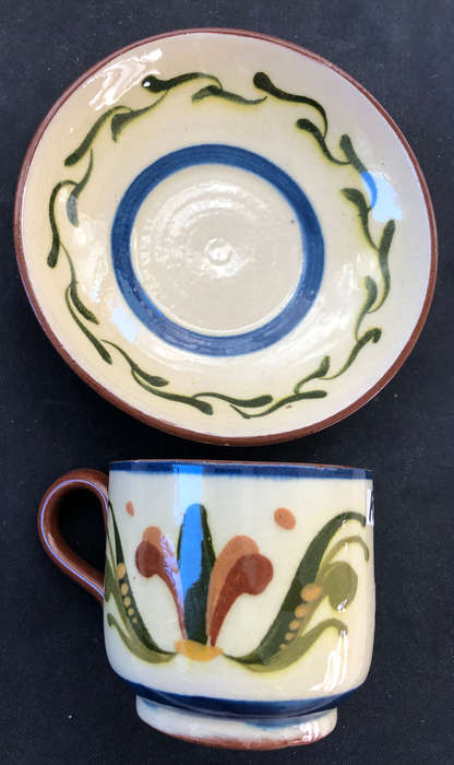 MOTTO WARE CUP AND SAUCER