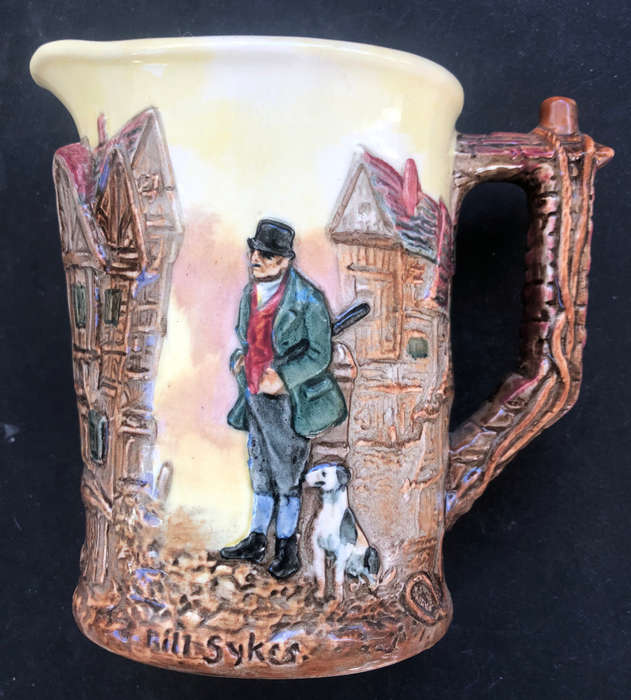 ROYAL DOULTON D6396 DICKENS BILL SYKES FROM OLIVER TWIST RELIEF JUG