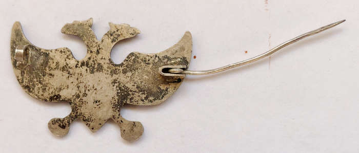 BROOCH DOUBLE HEADED EAGLE VINTAGE