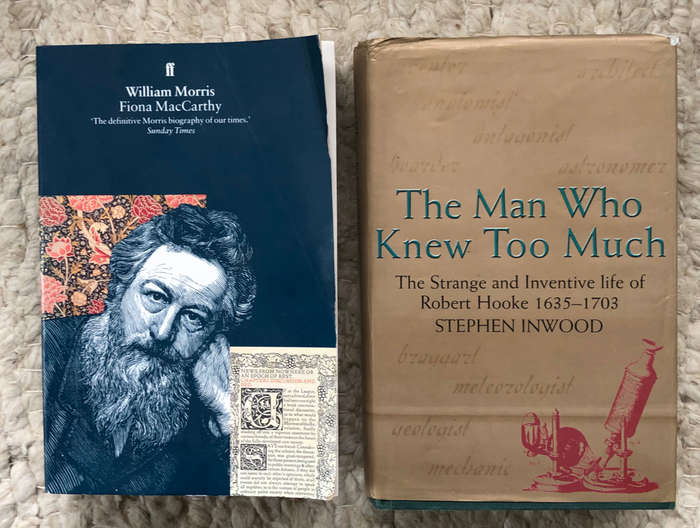 WILLIAM MORRIS BIOGRAPHY BY F MACCARTHY AND THE MAN WHO KNEW TOO MUCH BIOGRAPHY BY S INWOOD