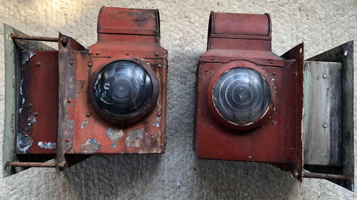 RAILWAY WAGON LAMPS OIL TWO AVAILABLE